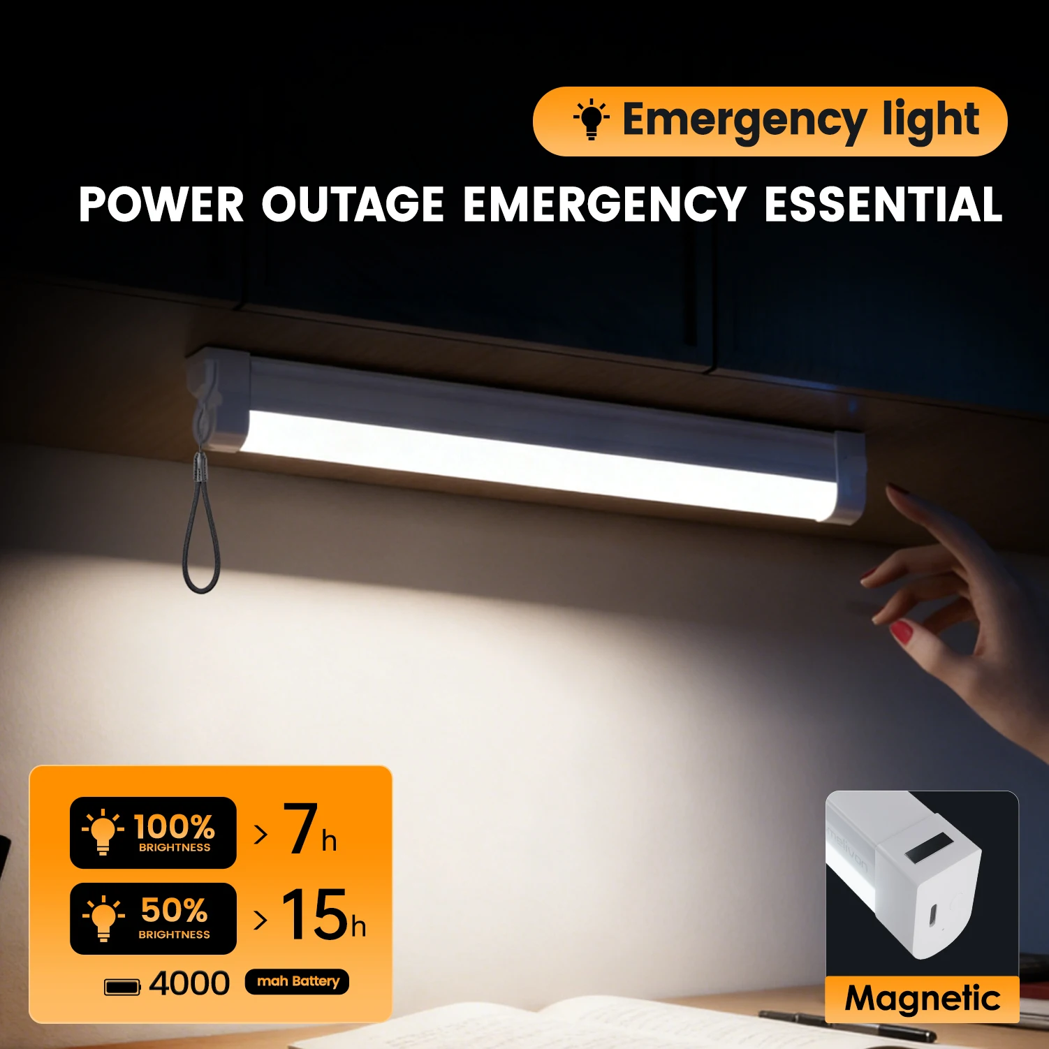 โคมไฟพกพาแบบชาร์จ USB รุ่นอัพเ - Power Outage Light บทวิจารณ์และราคา