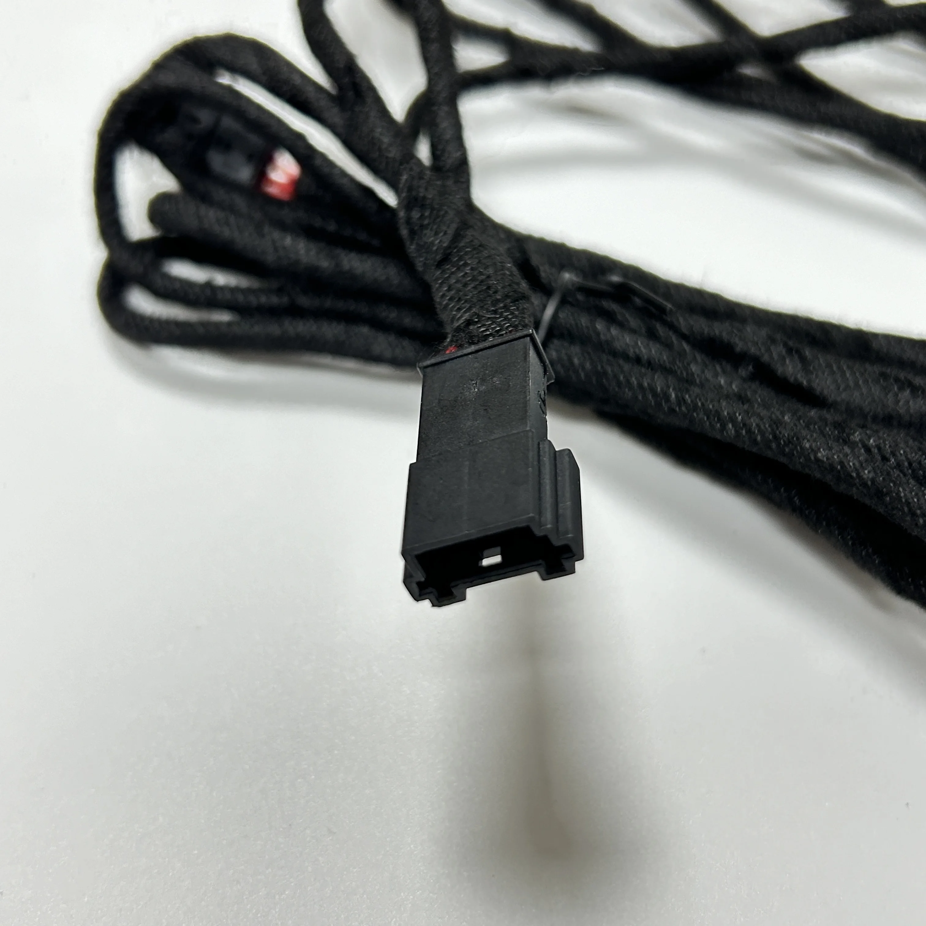 B MW non-destructive installation of footwell light harness, front footwell light adapter, rear footwell light installation