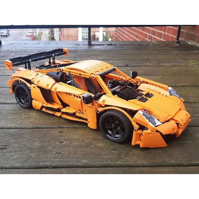 MOC- 140952 GT3 supercoche montaje empalme bloques de construcción MOC creativo 1:10 modelo adultos niños cumpleaños juguete de bloques de construcción regalo