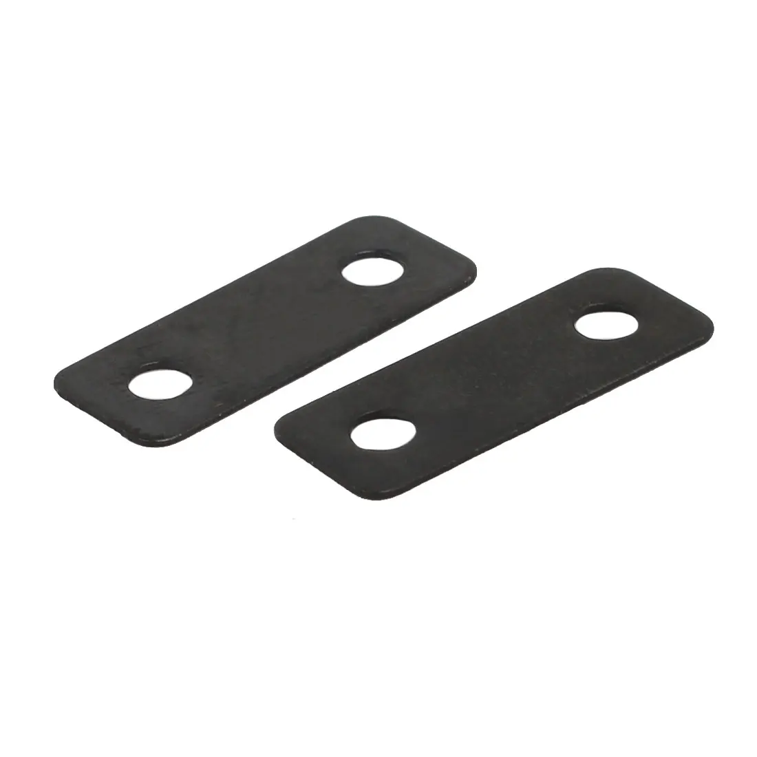 50pcs 24mmx9mmx0.5mm Flat Corner Brace Angle Plate Repair Bracket Black for Connecting Furniture Joint Corner Board