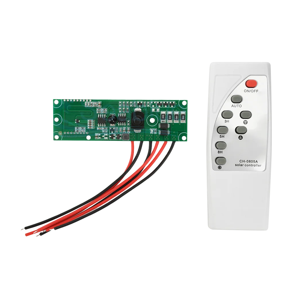 3.2V/3.7V Solar Street Light Control Panel Circuit Board Remote Control Long Bright Automatically Reduce Power