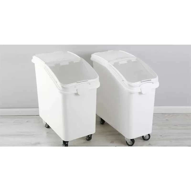

【From China】Commercial Catering Restaurant Supplies Bulk Capacity Food Storage Plastic Ingredient Bin for Flour
