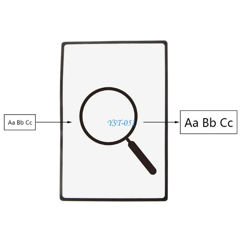 

E15A 3X Glass Page Magnifier for Reading Small Prints Low for Vision Senio