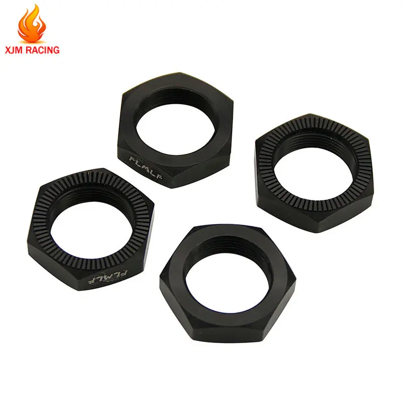 

4PCS CNC Metal Wheel Tyre Front Rear Nut for 1/5 HPI ROFUN BAHA King Motor ROVAN BAJA 5B 5T 5SC Truck Rc Car Racing Toys Parts