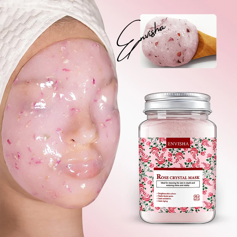 منتجات العناية بالبشرة قناع الوجه كريستال المضادة للتجاعيد الشيخوخة البابونج الياسمين الورد ترطيب تقليص المسام إزالة حب الشباب تبييض