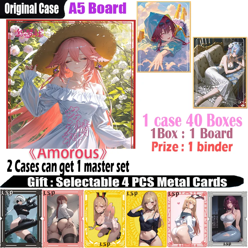 

Newest A5 Goddess collection cards " Amorous " Hobby CCG Card Trade Card Goddess Board Game Doujin Toys Board Gifts