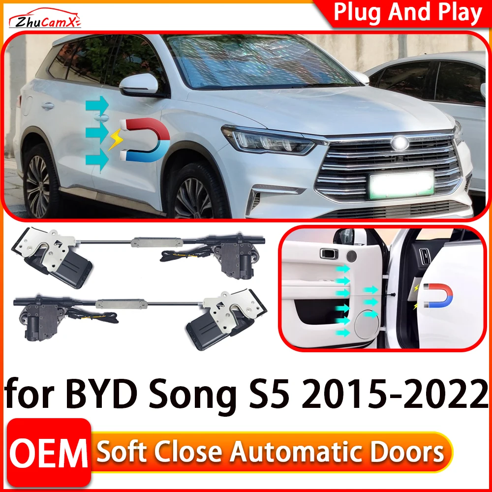 

ZhuCamX for BYD Song S5 2015-2022 Car Automatic Electric Soft Close Door Closer Power Closing Door Comfort Closing System