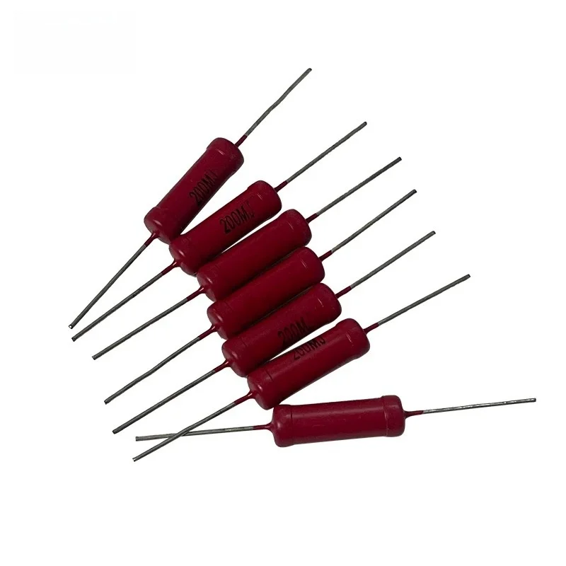 2PCS Big Red Robe RI40A-5W High Voltage Resistors 1M/2M/5M/10M/100M/100M/200M/500M/1G/10G