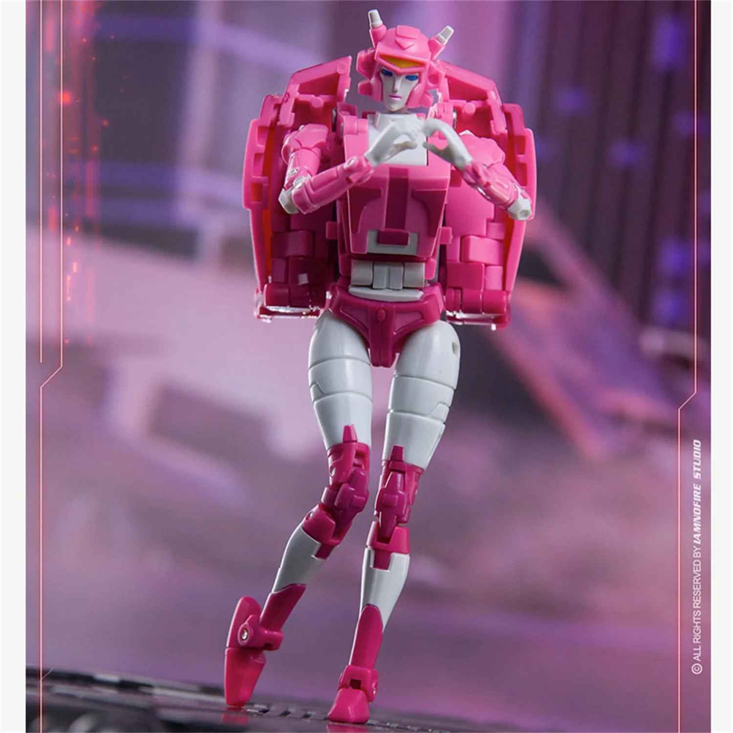 リアルヘッド　アクロカイザー　ミニ　ソフビ　フィギュア　ピンク IN STOCK ] Transformation Dr.Wu MS-35 Elita One MS35 Alie ARCEE