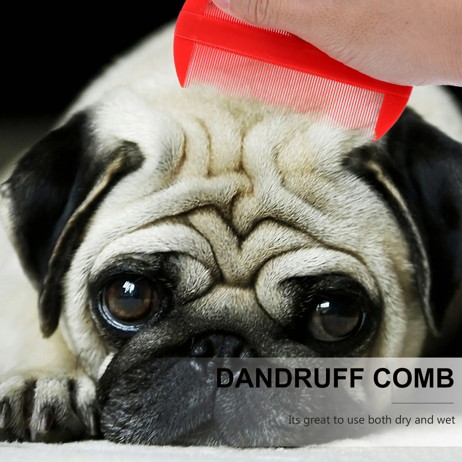 

12Pcs Brown Durable Plastic Comb Double Sided Fine Toothed for Nits Detection Wet and Dry Hair 106x56cm Fine-Toothed Comb