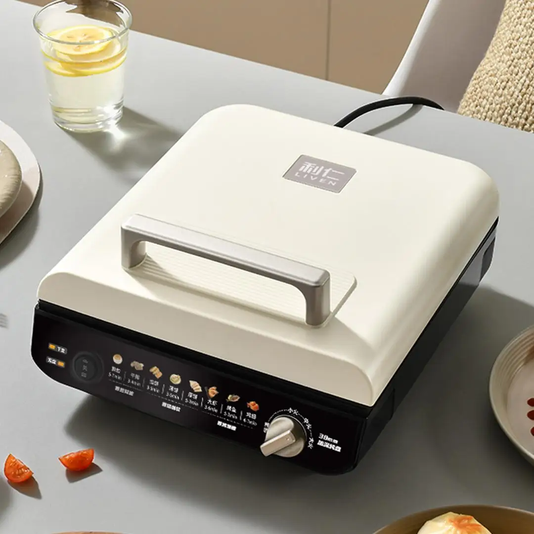 

LIOEN 220V 1600W 38mm deep baking pan Three-gear firepower adjustment, three-mode frying and baking