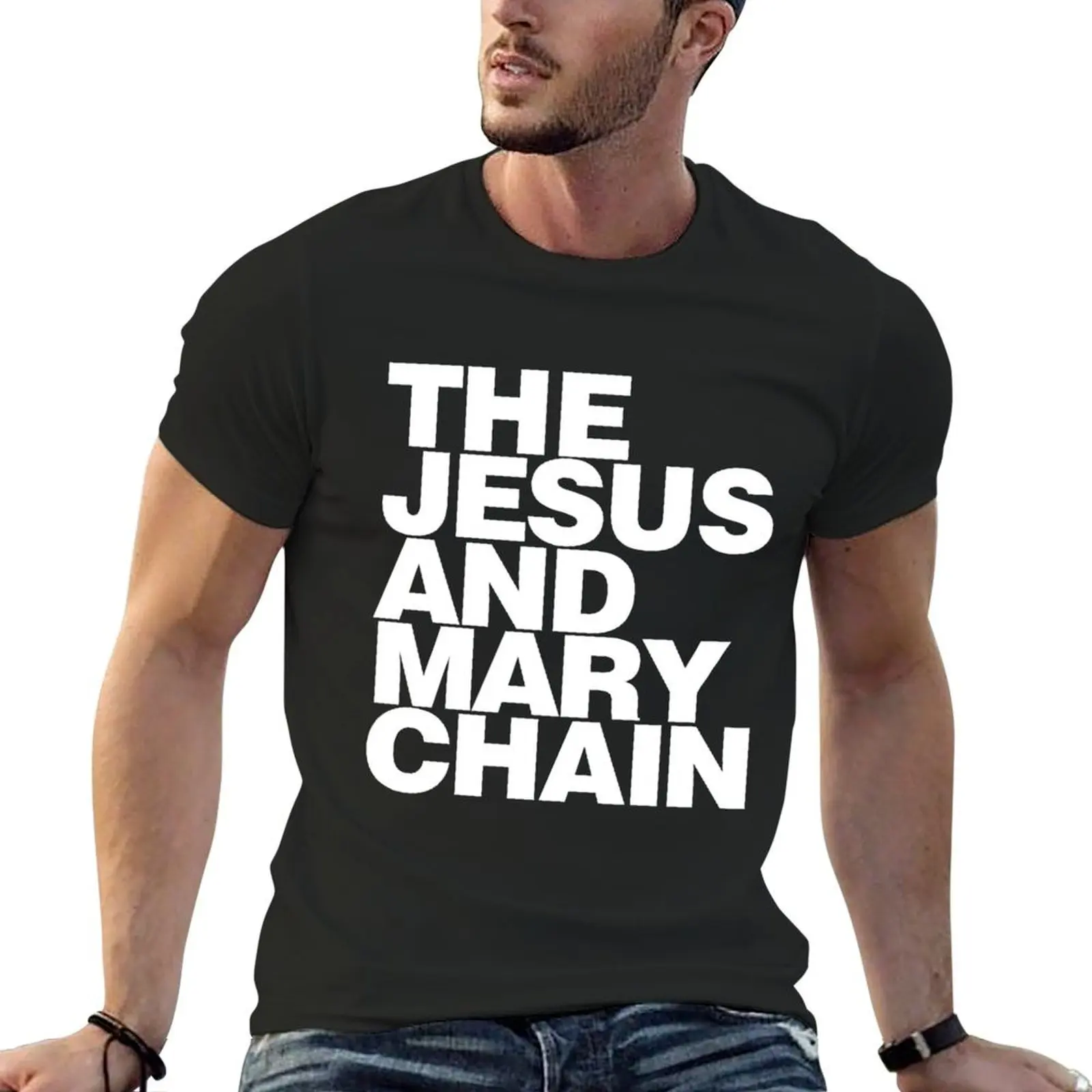 the jesus and mary chain logo 2020 kerjain T-shirt anime clothes blanks vintage clothes tees men clothings