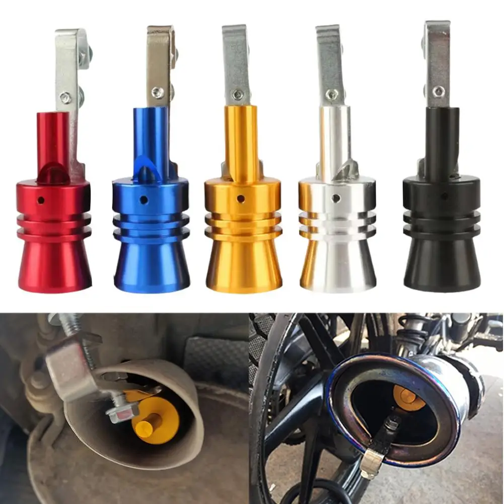 Car Modified Turbine Whistle Exhaust Pipe Sounder Motorcycle Imitation Sounder Turbine Exhaust Sound Amplifier Whistle Parts