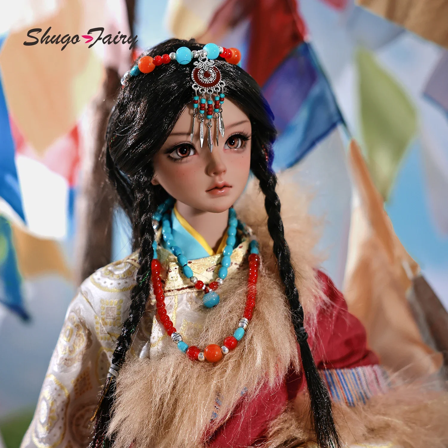 Shuga Fairy Chiara 1/3 Bjd Doll ETibetan Girl In The Grassland Art Figure Dolls For 1/3 Bjd Clothes Ball Jointed Doll Bjd