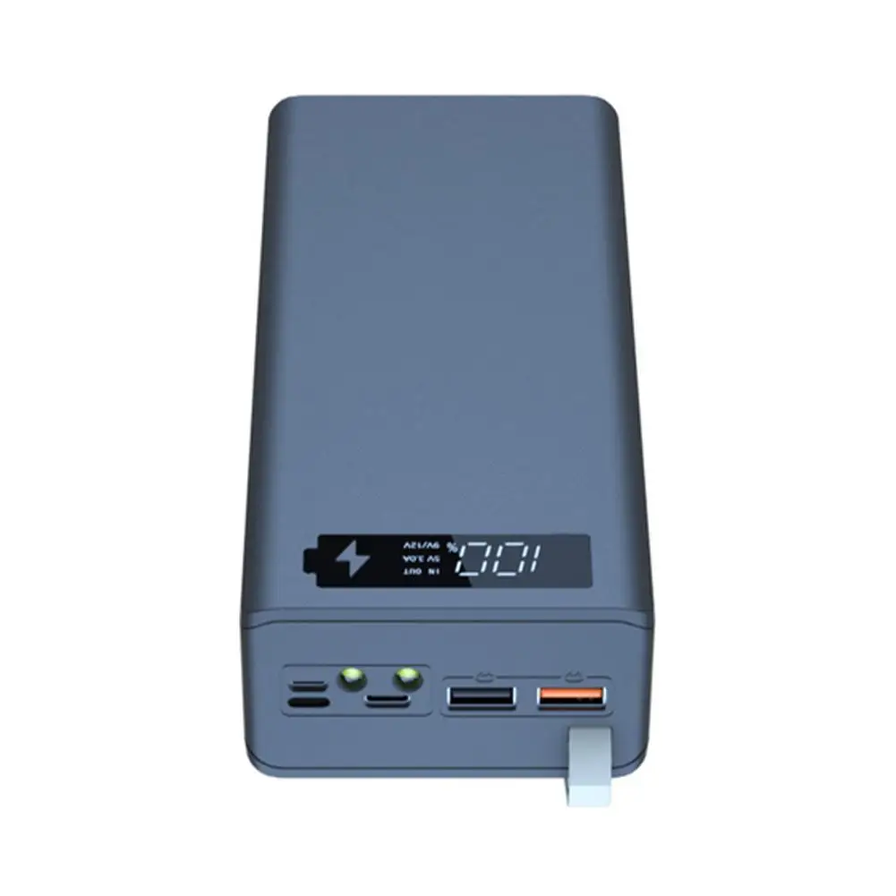 QC3.0 PD Quick Charge 12*18650 Battery Holder Storage Box Power Bank Case DIY Mobile Phone Charger 18650 Powerbank Kit Shell