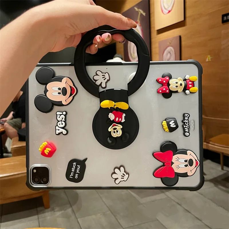 

Mickey Mouse Acrylic Ipad Case for 10th 10.9in 11th Gen A16 2025 pro Air 6 7 13in Compatible 19 20 10.2in Mini 4 5 Tablet Cover