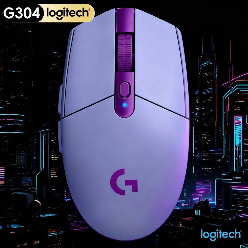 Logitech G304 LIGHTSPEED Wireless Gaming Mouse HERO High‑Efficient Sensor Lower Whole Device Power Consumption Level
