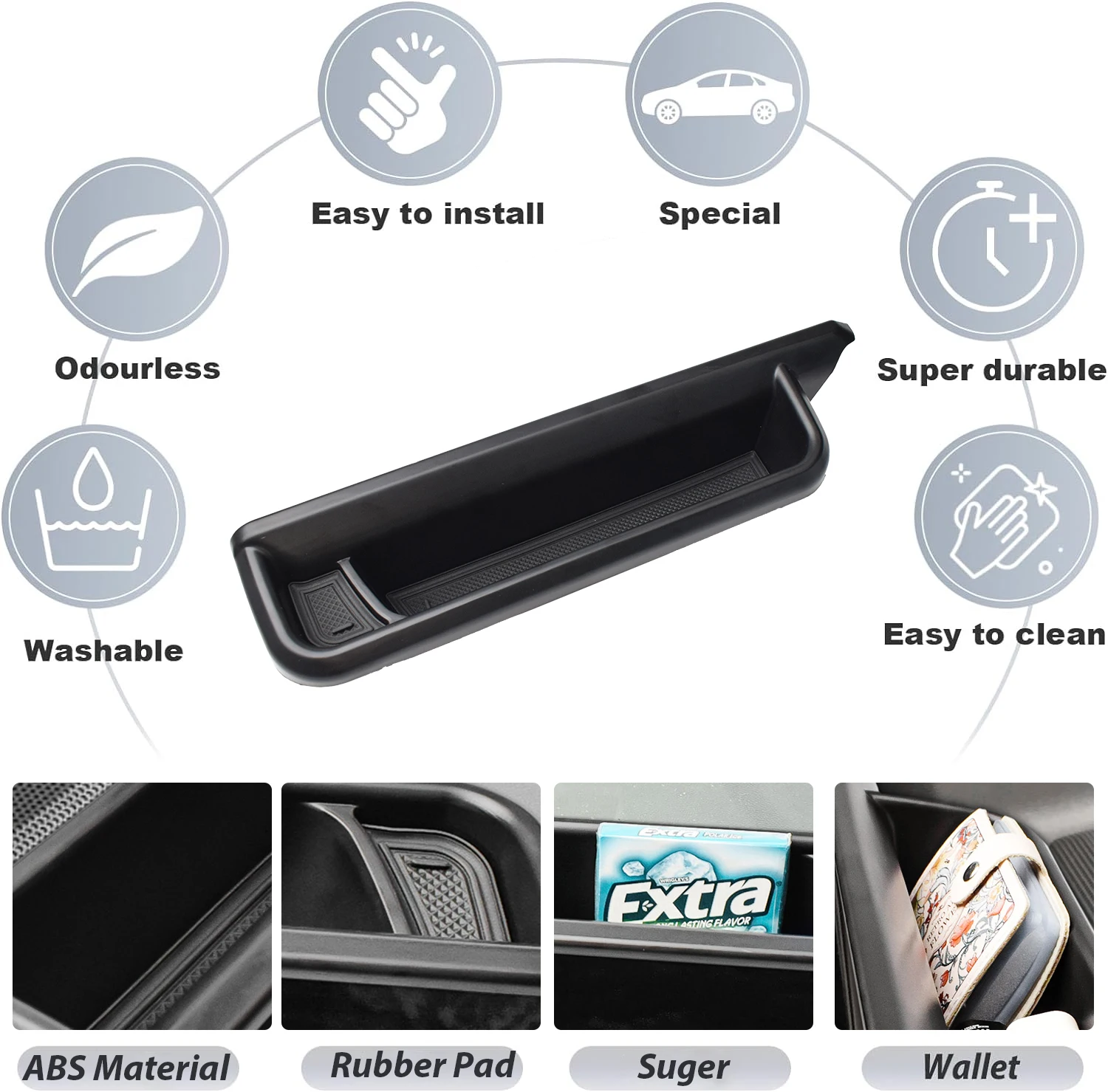 Center Console Dashboard Organizer Tray For Chevy Colorado 2023-2025 Dash Mounted Board Armrest Storage Box Holder Accessories