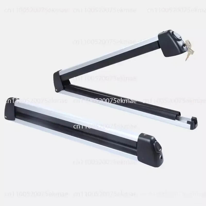 2PCS-Pack Ski and Snowboard Roof Rack Carrier Ski Car Rack Snowboard Roof Carrier Aluminum Alloy Ski Roof Carrier