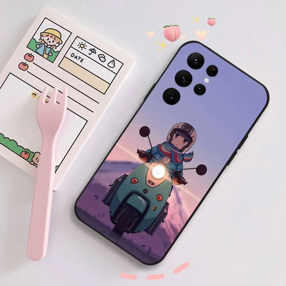 L-Laid-الظهر مخيم جراب هاتف لسامسونج S سلسلة S20 S21 S22 S23 S24 FE زائد الترا طباعة غطاء من البولي يوريثان