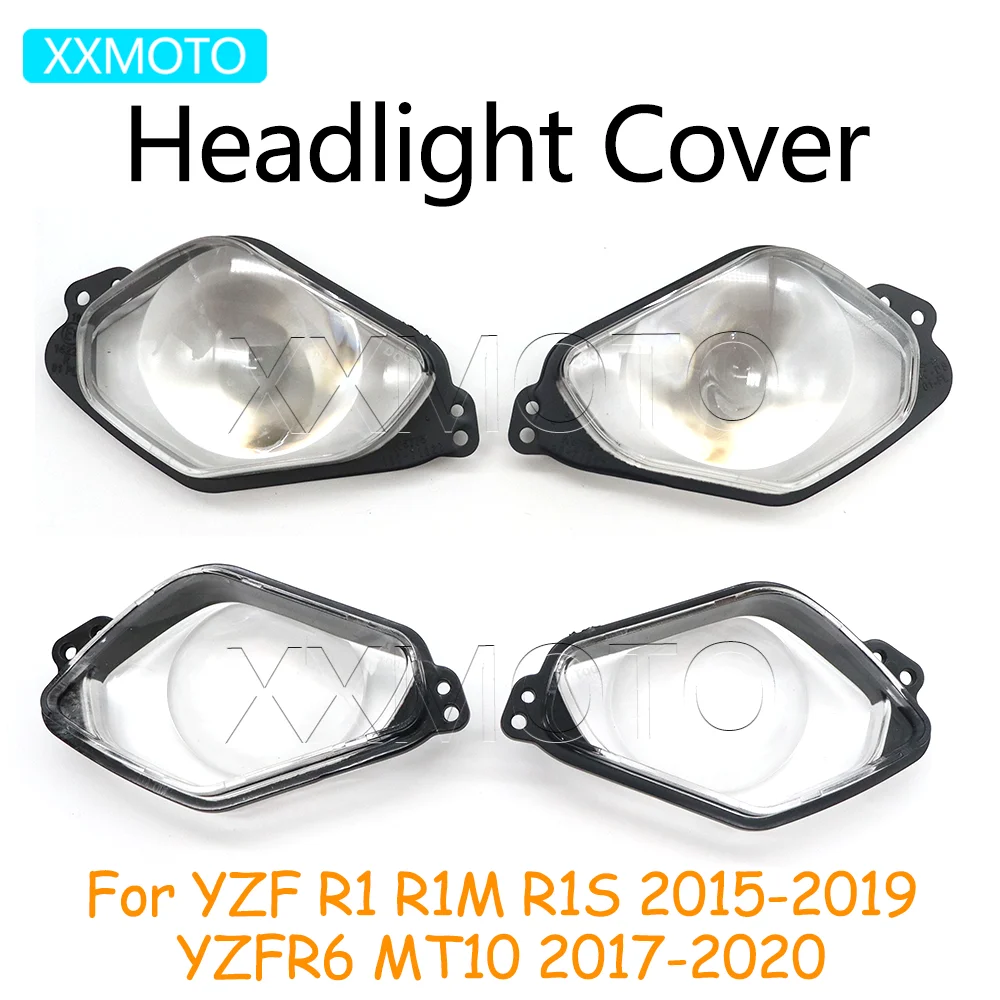 

For Yamaha YZFR1 YZFR1M YZFR1S YZFR6 MT10 YZF R1 M S R6 MT-10 2015-2020 Motorcycle Headlight Cover Headlamp Clear Housing