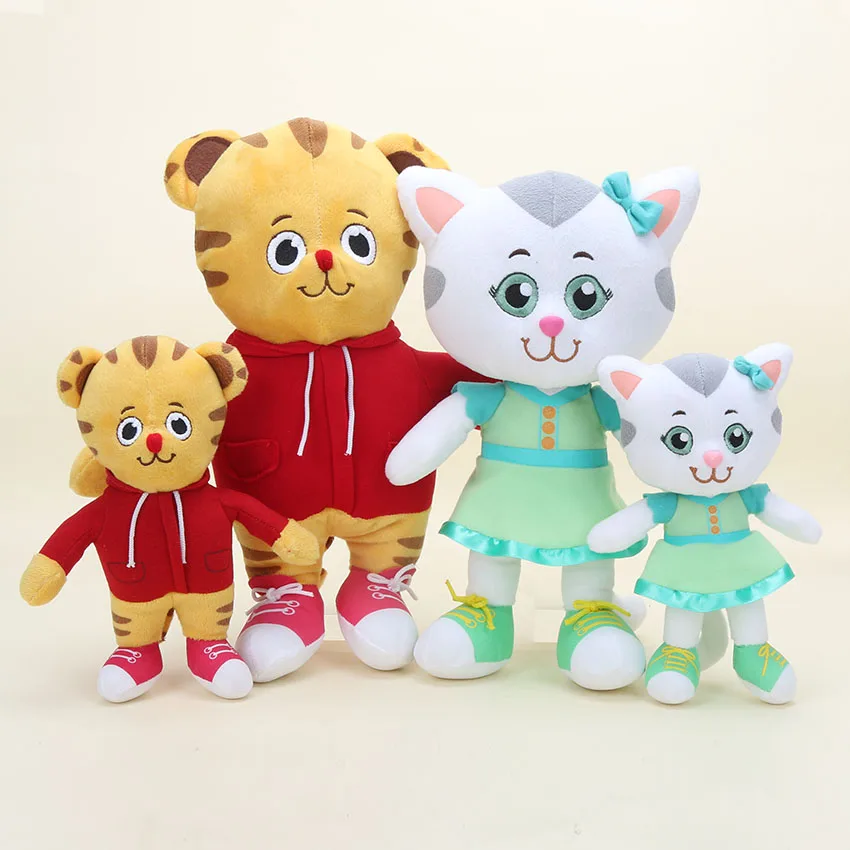 20/30cm Daniel Tiger's Neighborhood Plush Dolls Soft Stuffed Toys Cute Kitty Cat Tiger Daniel Plush Toy Doll Kids Cute Pillow