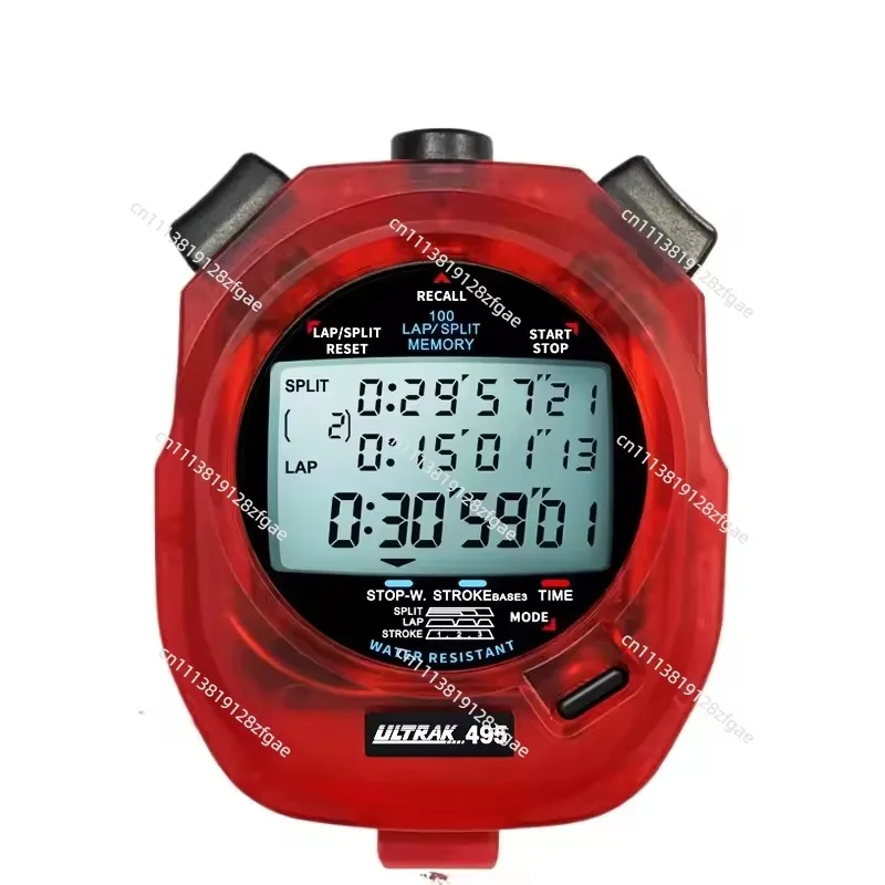DT495 three-row 100-lane memory stopwatch competition special coach referee track and field training