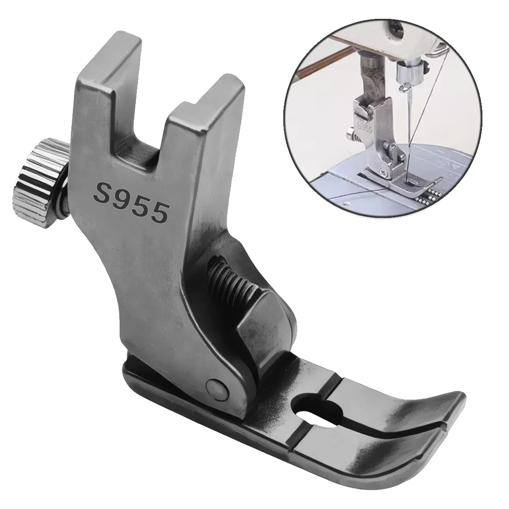 1 PCS S955 Adjustable Wrinkle Folding Presser Foot Lace Lotus Leaf Edge Discount Foot For Industrial Sewing Machine Accessories