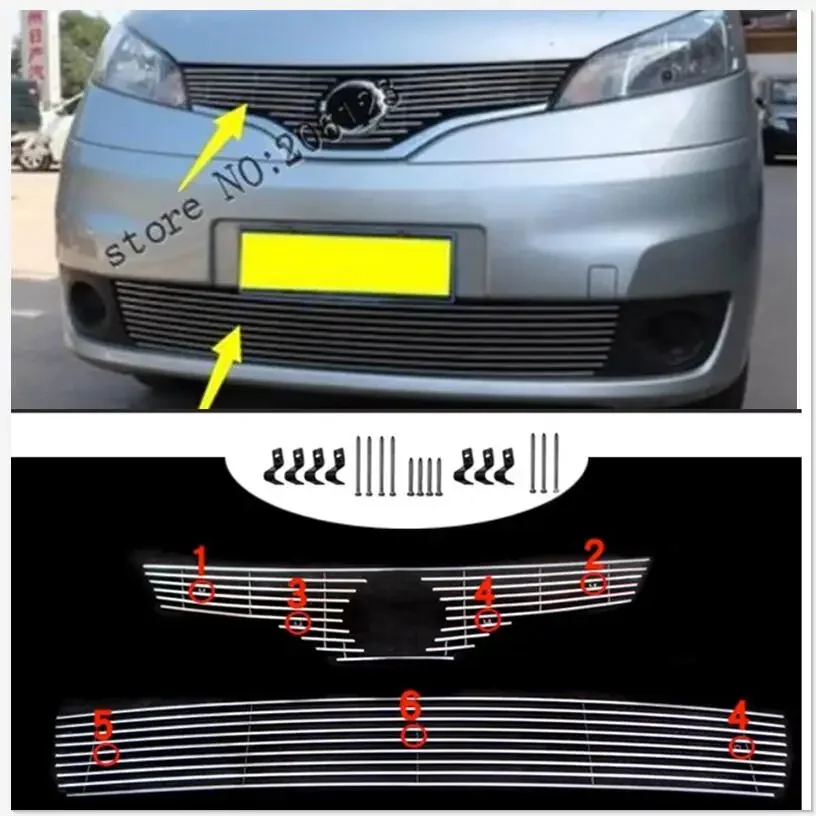 

Front Middle Mesh Grille Assembly Mesh Cover Protector Fit For Nissan NV200 2010-2015