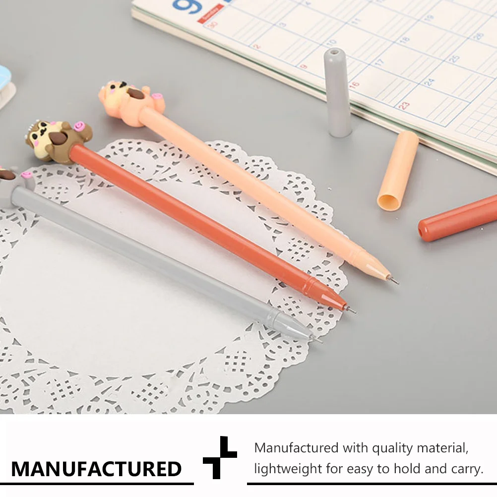 

10 шт., гелевая ручка с рисунком белки, легкая креативная ручка-ролик для офиса, школьника, обучения, канцелярские принадлежности, очаровательное письмо