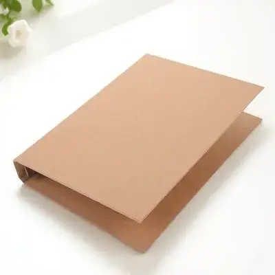Kraft Paper Binder Cover A5 Size Reusable Notebook Shell Dirt Resistant Document Protector for Handbook Planner Journal Folder