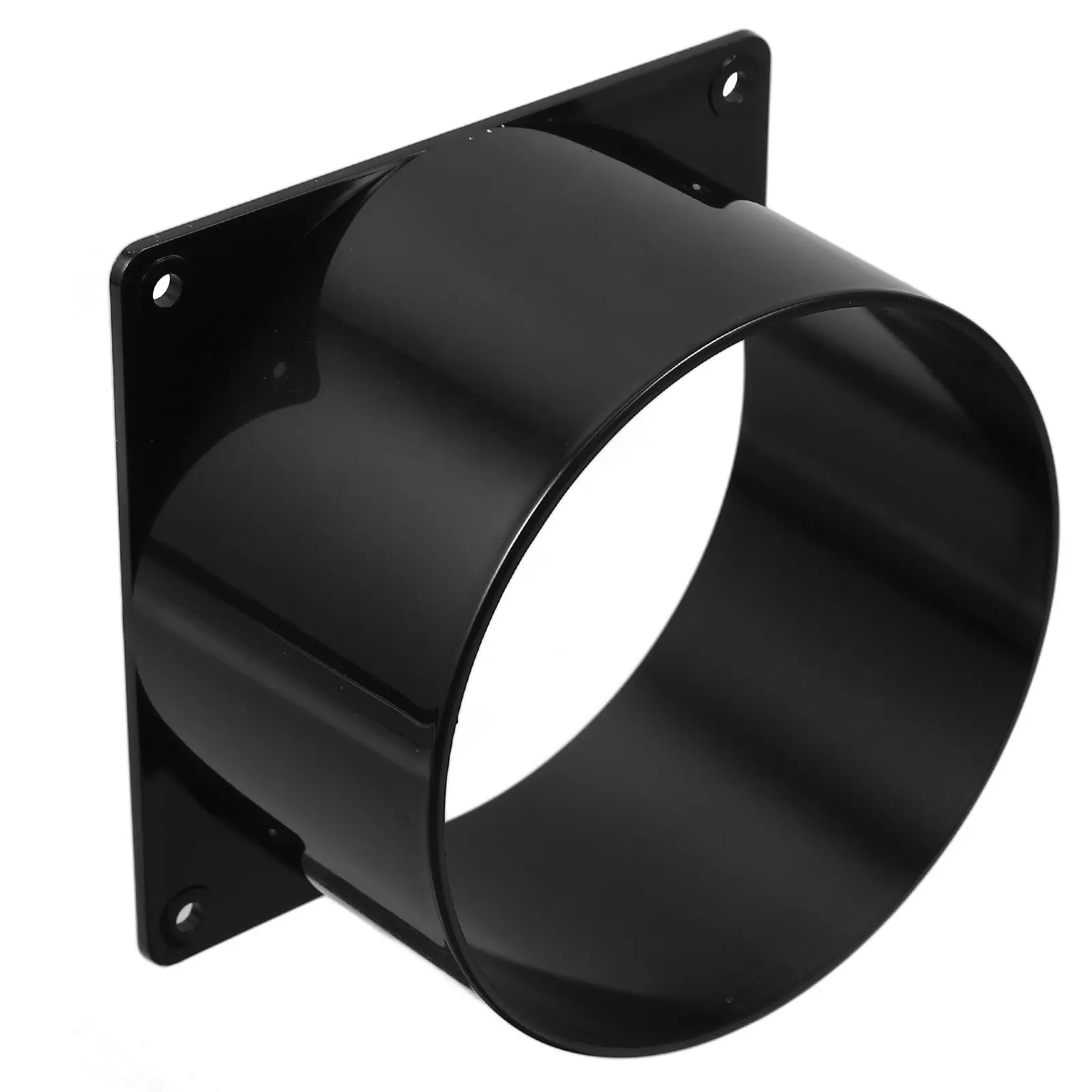 ABS Square Bottom Flange Connector Air Duct Adapter for Exhaust Fans Dryers Range Hoods Dust Collection Fittings