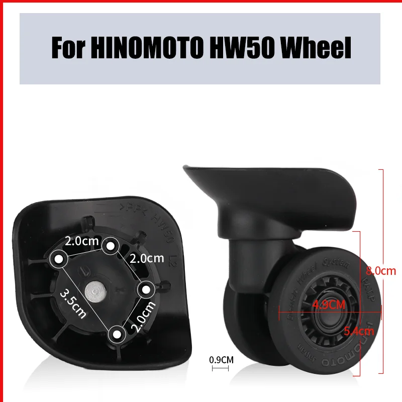 

Suitable for HINOMOTO HW50 Trolley Case Wheel Wear-resistant Luggage Accessories Replacement Repair Roller Suitcase Pulley