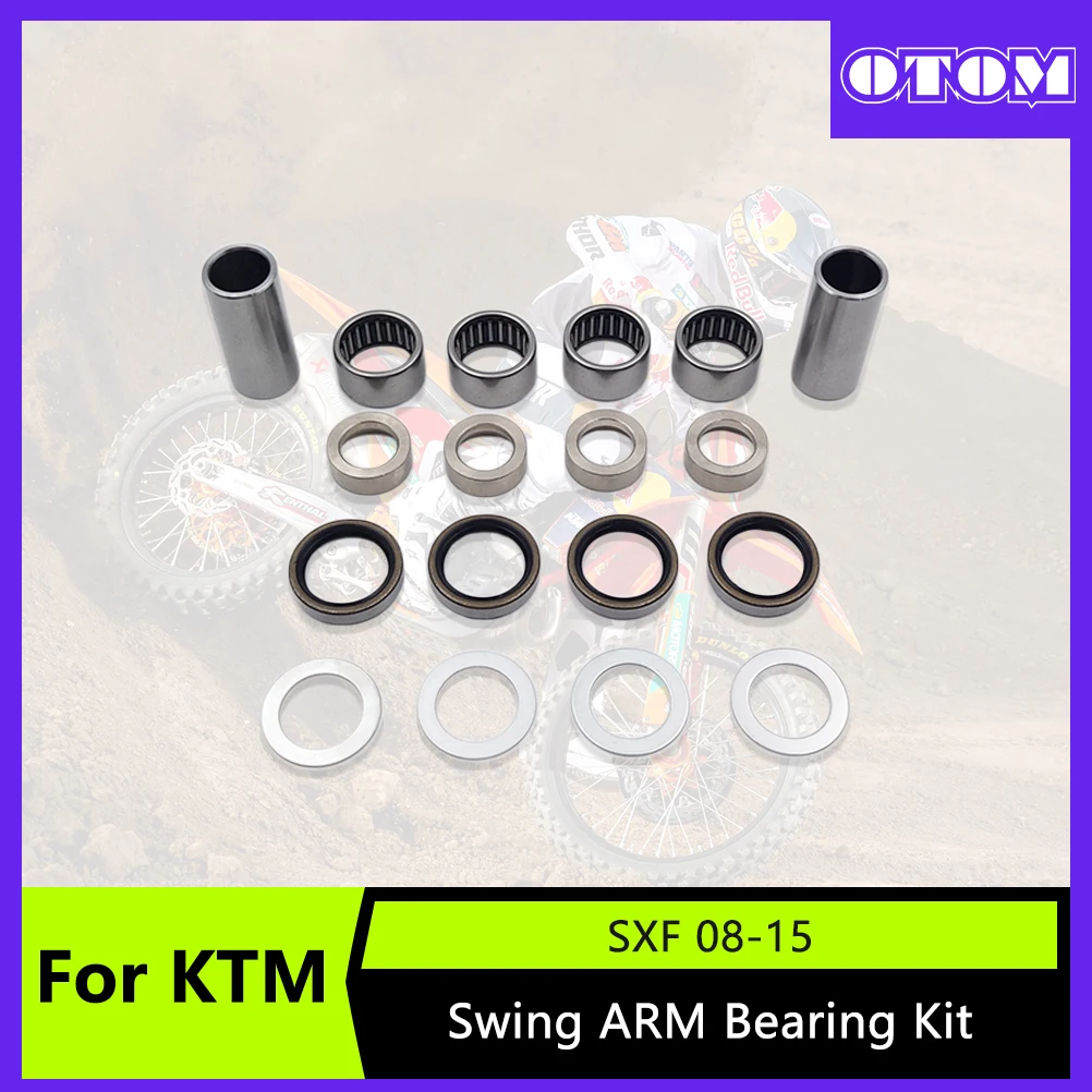 

OTOM Motorcycle Swing Arm Repair Maintenance Kit Bearing Oil Seal Bushing Washer Shaft Ring Liner Tube For KTM SXF XCF EXC 08-15