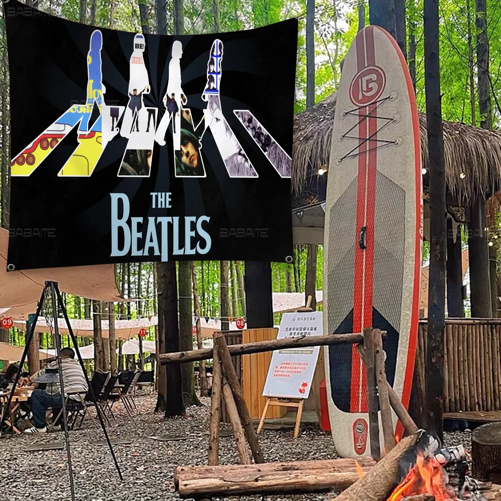 Band The B-Beatles High End Quality Banner Printing Artistic Atmosphere Style Camping Flag