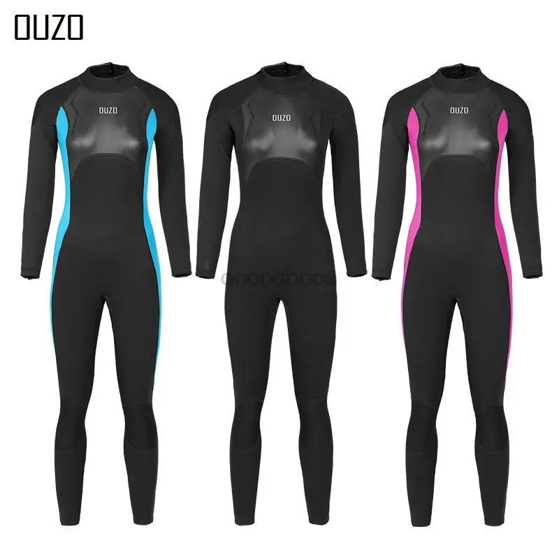 

Neoprene 3MM Wetsuit One-piece Warm Women Full-body Wetsuit Surfing Swimsuit Water Sports Scuba Diving Snorkeling Wetsuits