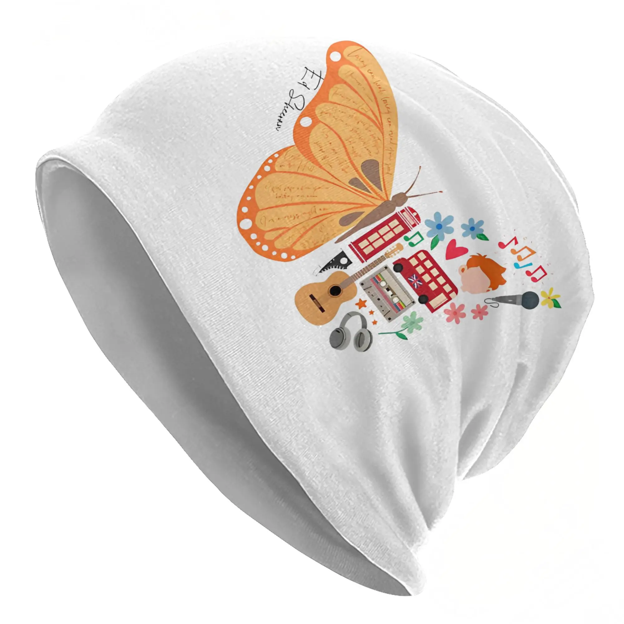Gorra de guitarra de Ed Sheeran, gorros de moda para adultos de Ed Sheeran The Mathematics Tour, gorros térmicos cálidos de verano