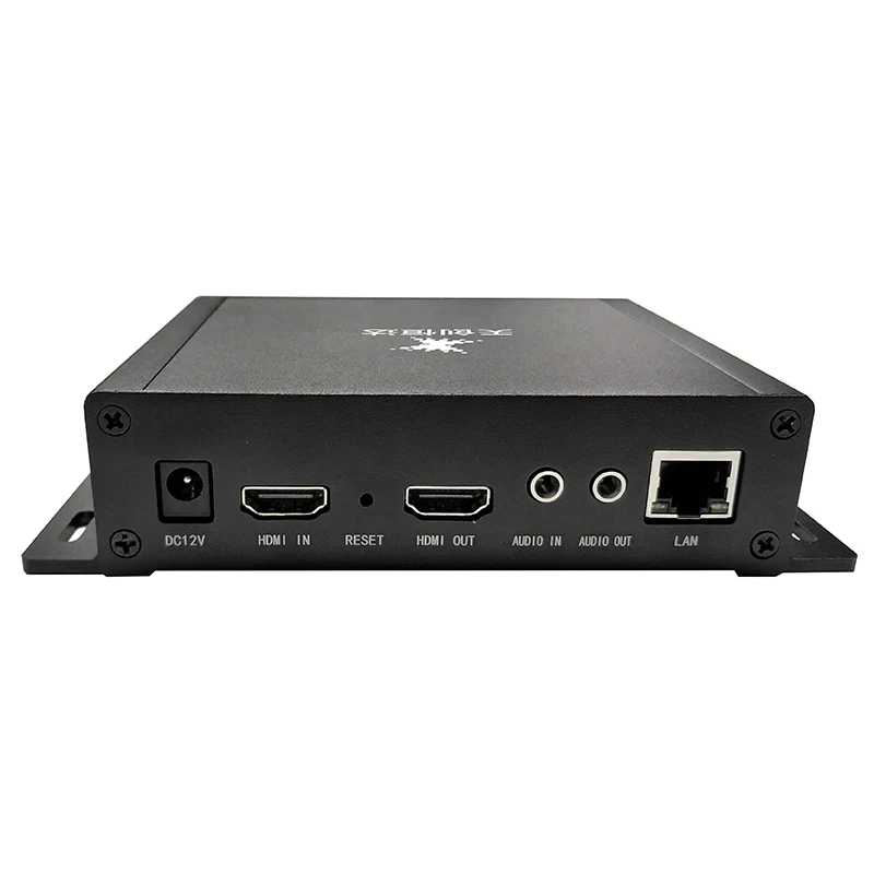 4K60p H.265 HDMI input live streaming encoder with loop out USB SD card recorder