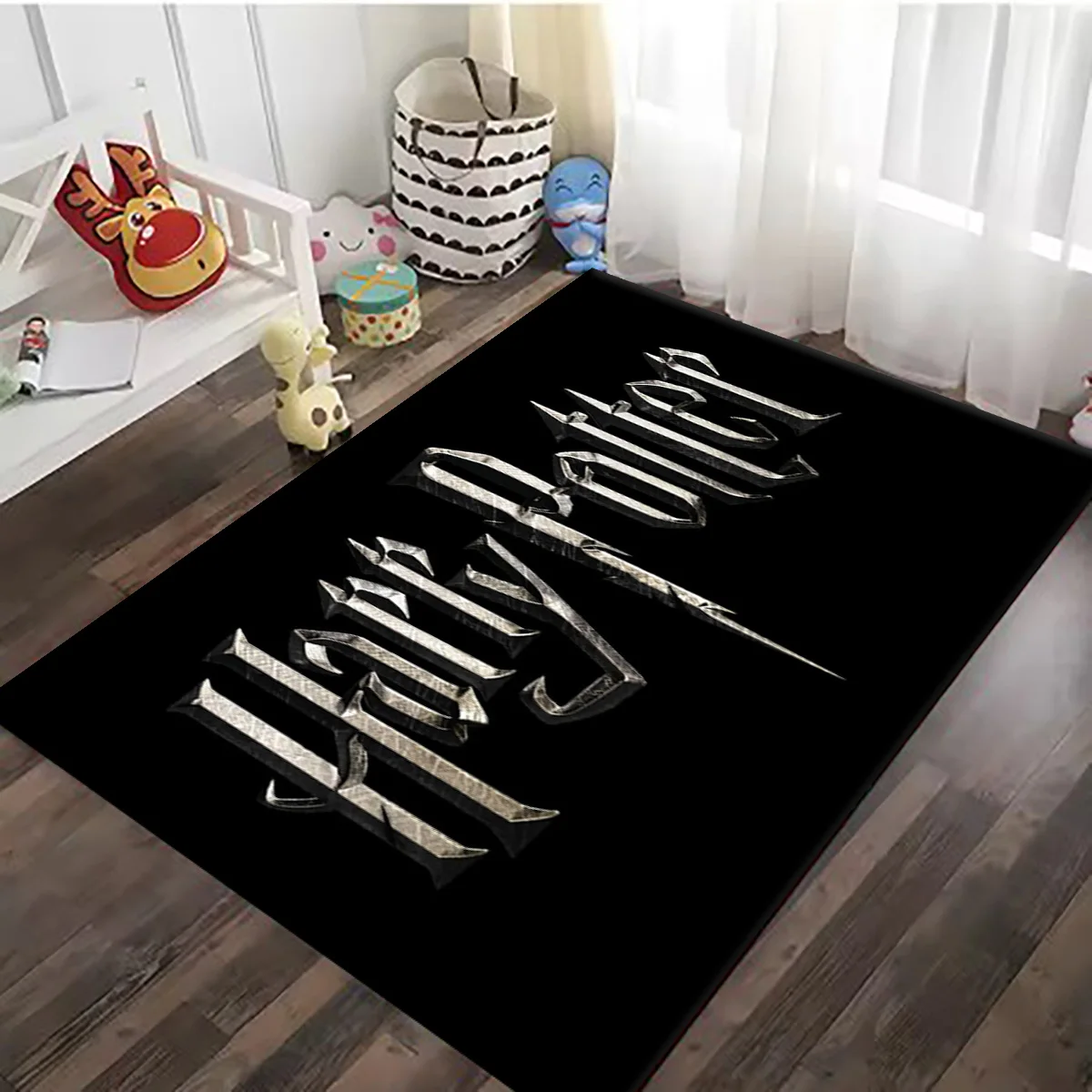 Movies H-Harries Logo castle illustration resistant dirt Non Slip Multi Functional Carpet Rug Door Alfombra Room Mat Welcome Mat