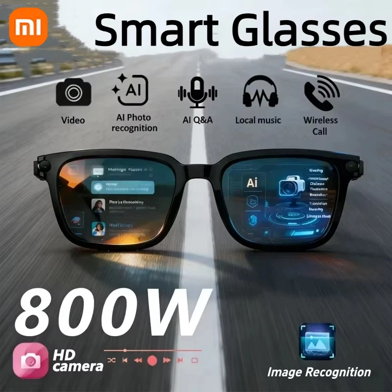 

Xiaomi AI Smart Glasses AI Translation 8MP HD Camera 4K Shooting Image Conversation Recording Listening To Music Smart Glasses