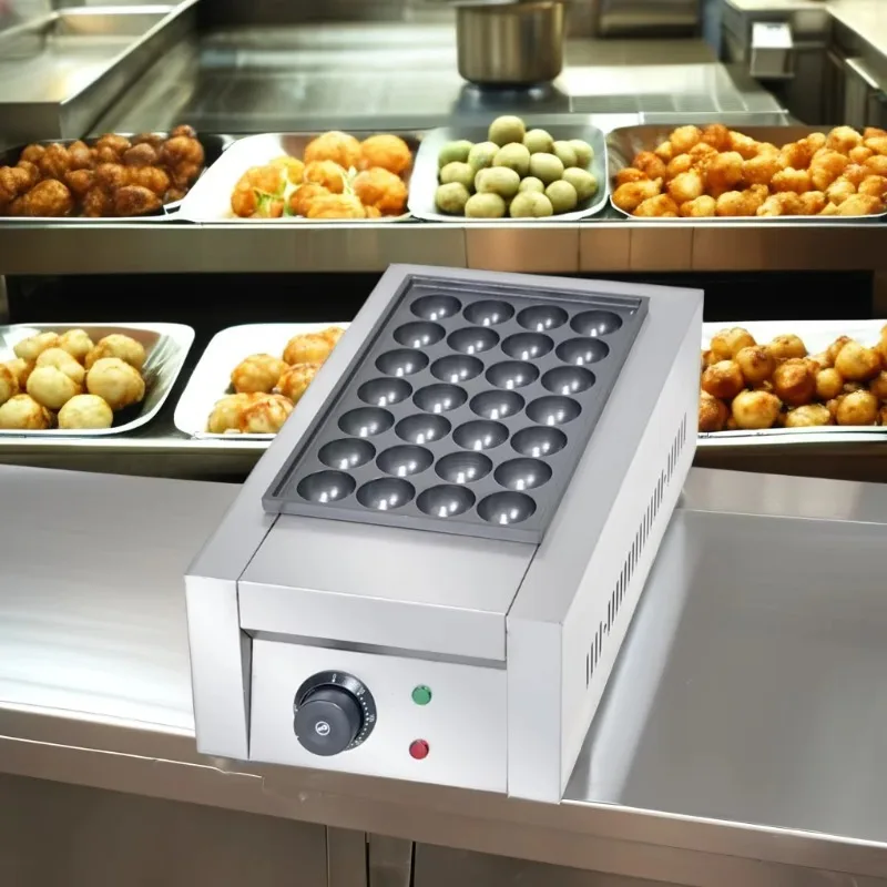 Commercial electric ball machine non-stick cast iron plate octopus ball pot porous rice meat dumplings octopus roast