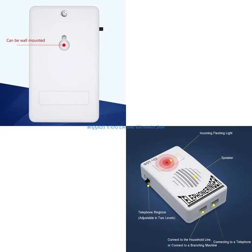 External Loud Telephone Phone Rings amplifiers for Clearer Phone Calls Telephone Sound amplifiers No Power need