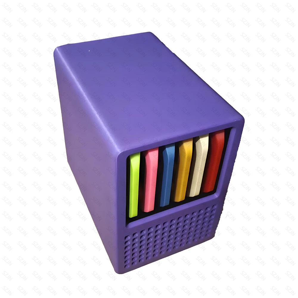 Customized NAS Set MINI Qnas 7 HDD/SSD Solt ABS Material with N100 Motherboard DDR5 16G Support 7x2.5