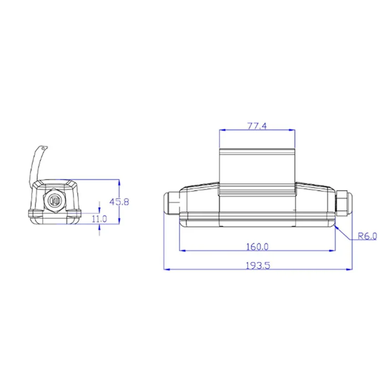 ABUI-2X موصل RCD مضمن، مفتاح أمان متوسط PRCD، حماية تيار متبقي 30 مللي أمبير مضاد للصدمات الكهربائية للأماكن الخارجية