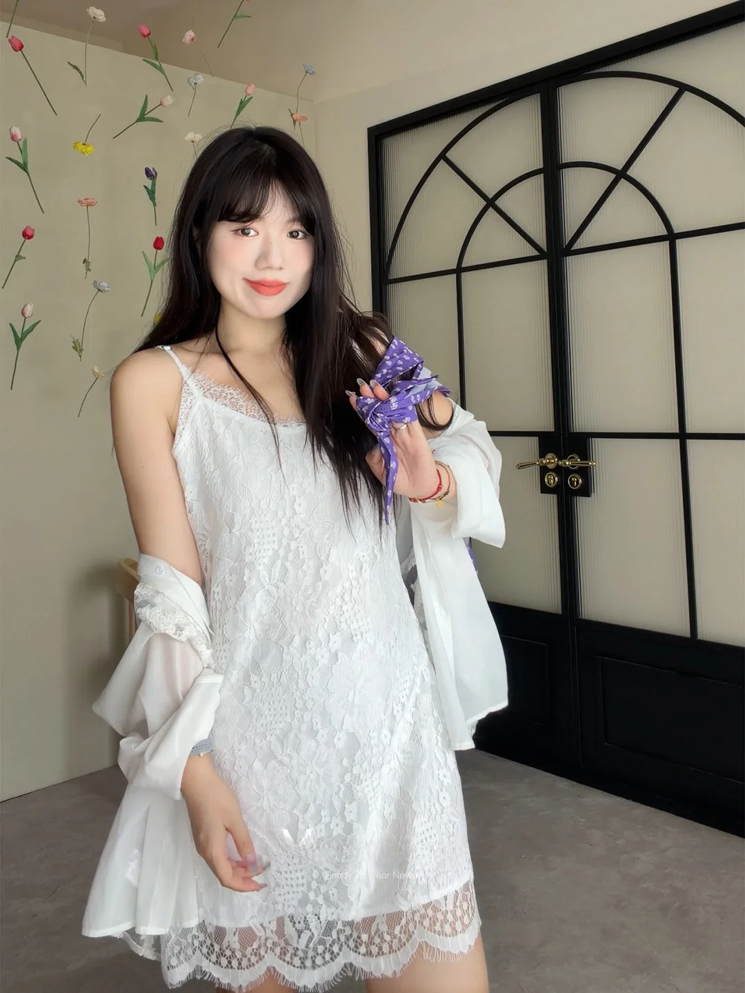 

Платье Mimi Pure White А-силуэта с кружевом, без рукавов, с круглым вырезом, для полных женщин, модное, элегантное, в нежном стиле, на каждый день