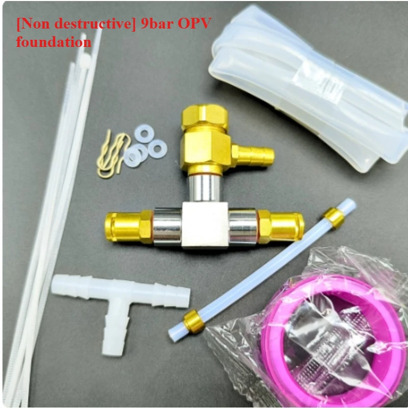 Coffee Machine OPV Non-destructive Modification Set, Adjustable Pressure Relief Valve, Stabilizing Valve G1/8, One Thread Port.