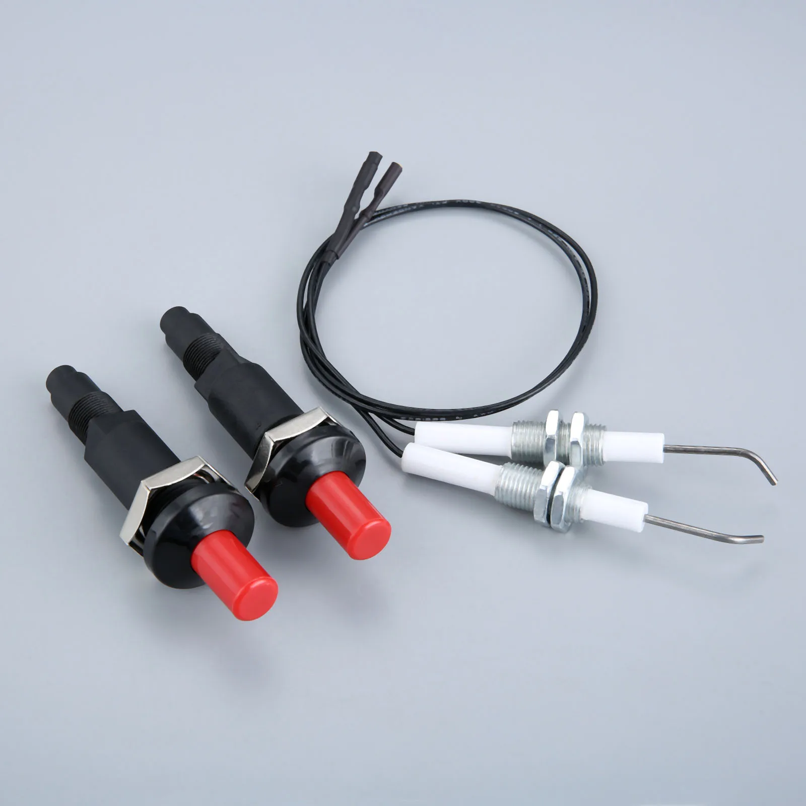 2PCS 1 Out 1 Piezo Spark Ignition Set Fittings For Barbecue Oven Liquefied Petroleum Gas Natural Gas Alcohol Oil Kitchen Tools
