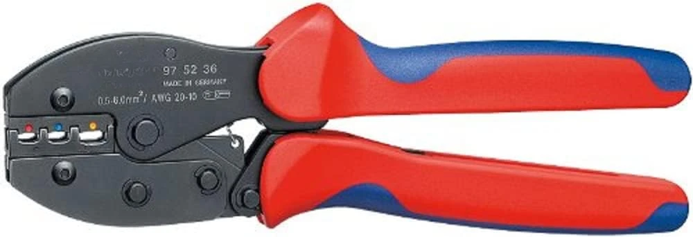 Crimping pliers insulated terminal plug connection butt connection