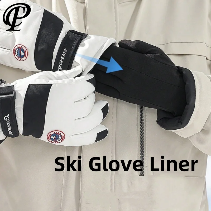 

Лыжные перчатки унисекс с подкладкой, тонкие зимние велосипедные бархатные противоскользящие ветрозащитные перчатки с сенсорным экраном 스키 장갑, теплые аксессуары для сноуборда