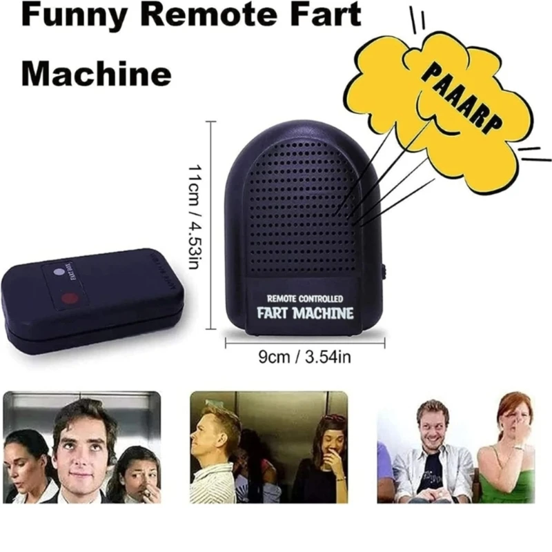 Portable Fart Box with Remote Control Carnivals Joke Toy for All Scenarios from Road Travel to Dorm Room Funny Gift